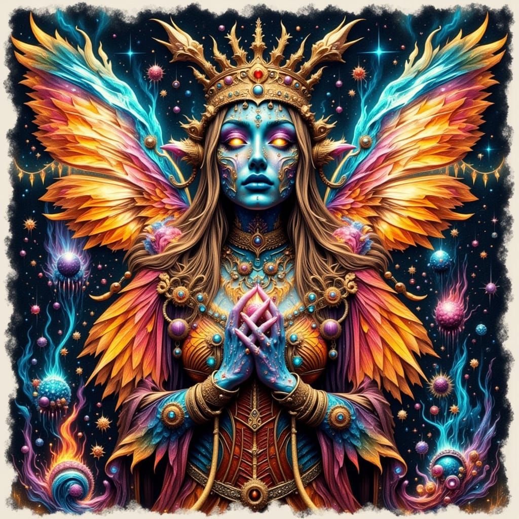 Abstract Hyperreal Flux Digital Art