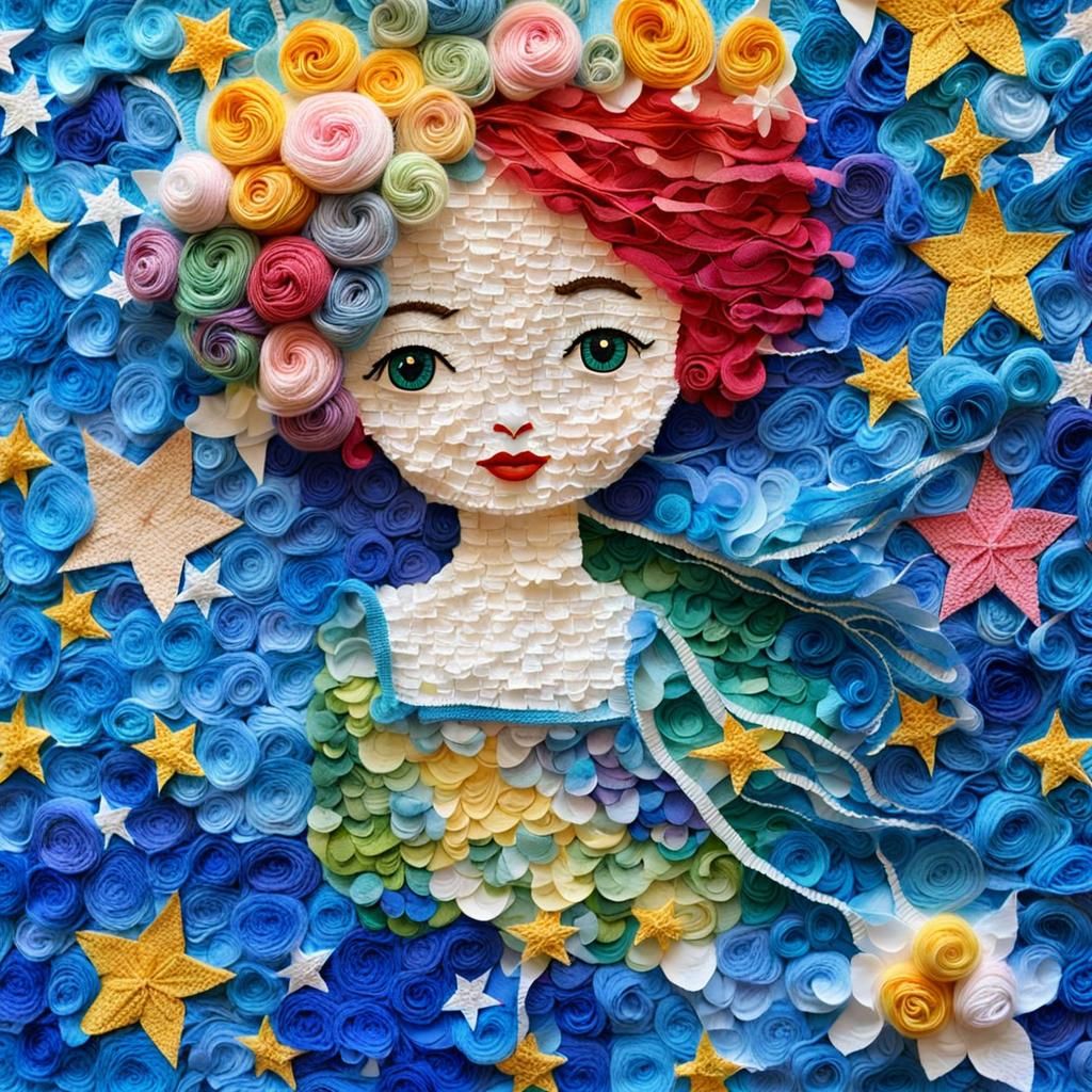 Recycled Paper Princess: Naive Art Masterpiece