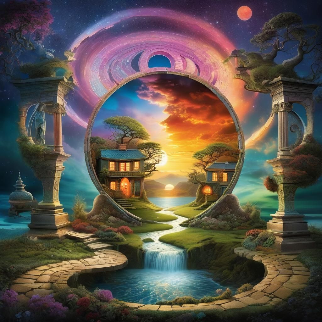 Surreal Yin-Yang Stargate Scene by Woodroffe, Jansson, Stran...