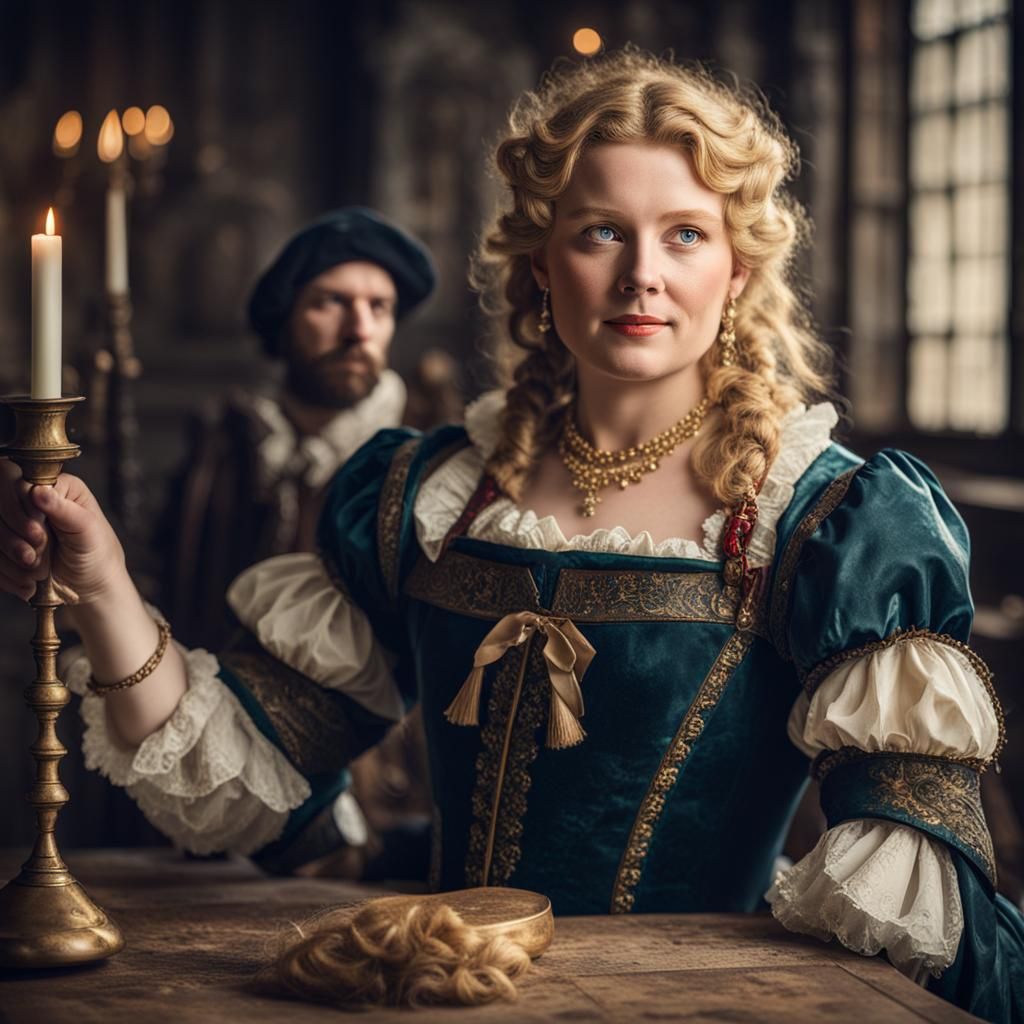 Milady de Winter Portrait with Athos, 1625 Era