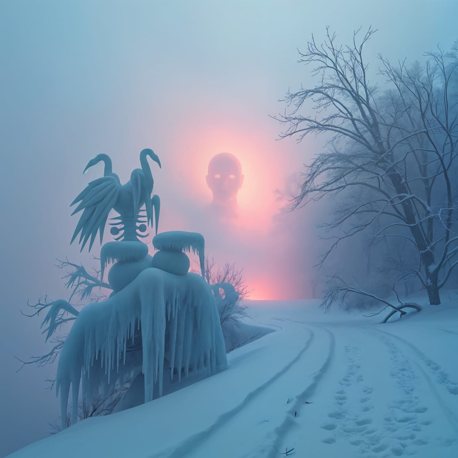 Faces in Frozen Fractals