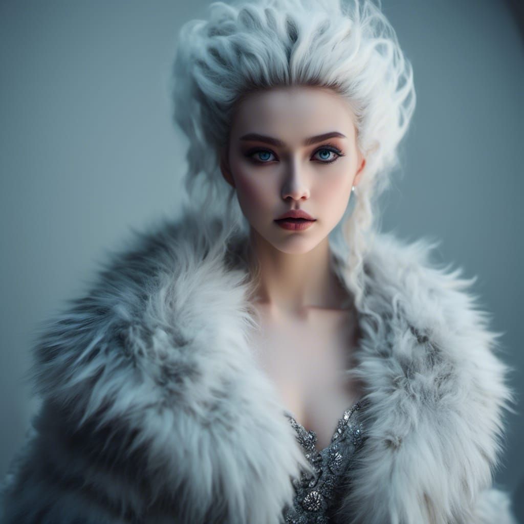 Dacian Queen in Winter Costume: Hyperdetailed Fantasy Art