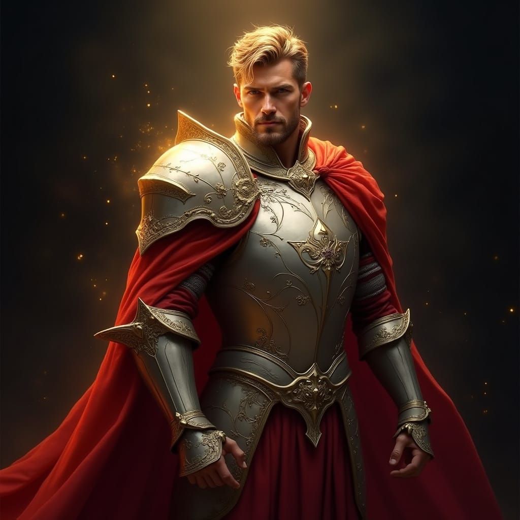 Ethereal Paladin Portrait in Vibrant 4K