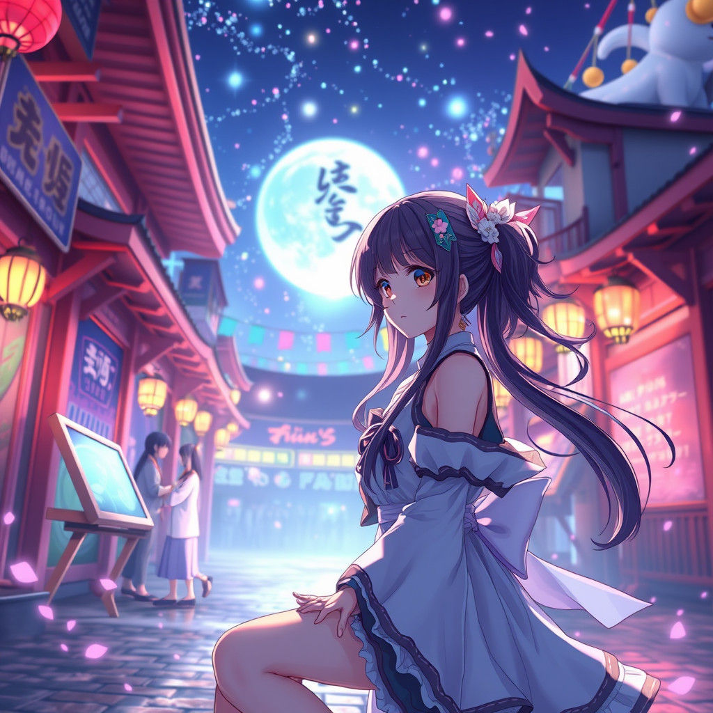 Vibrant 3D Anime Otome Game Trailer Scene