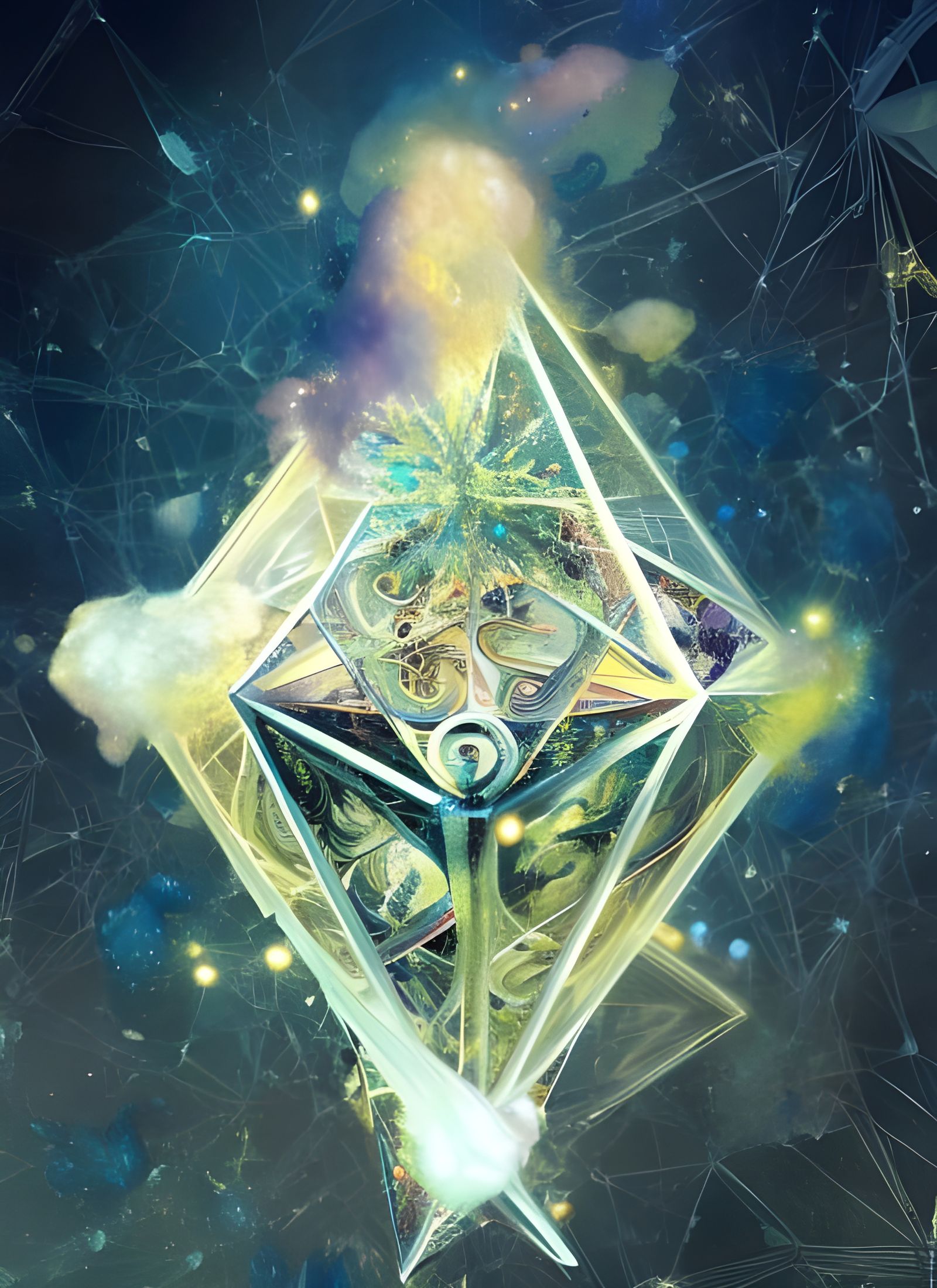 Octahedral Fractal in Hyperreal Style