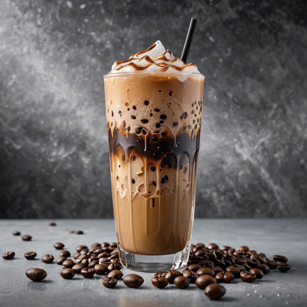 Iced Coffee Masterpiece in a Pint Glass