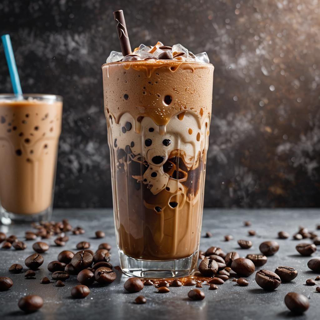 Iced Coffee Masterpiece in a Pint Glass