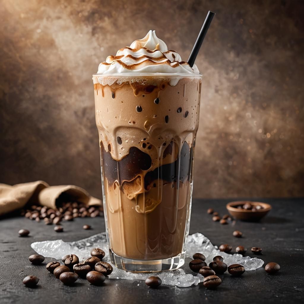 Iced Coffee Masterpiece in a Pint Glass