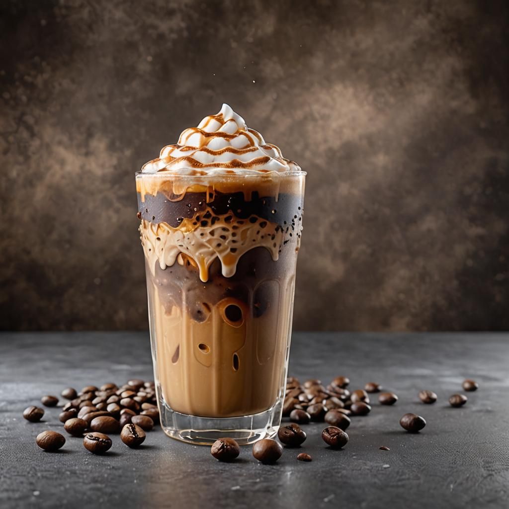 Iced Coffee Masterpiece in a Pint Glass