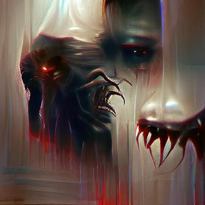 Sinister Fear Embodied: A Greg Rutkowski-Inspired Artwork