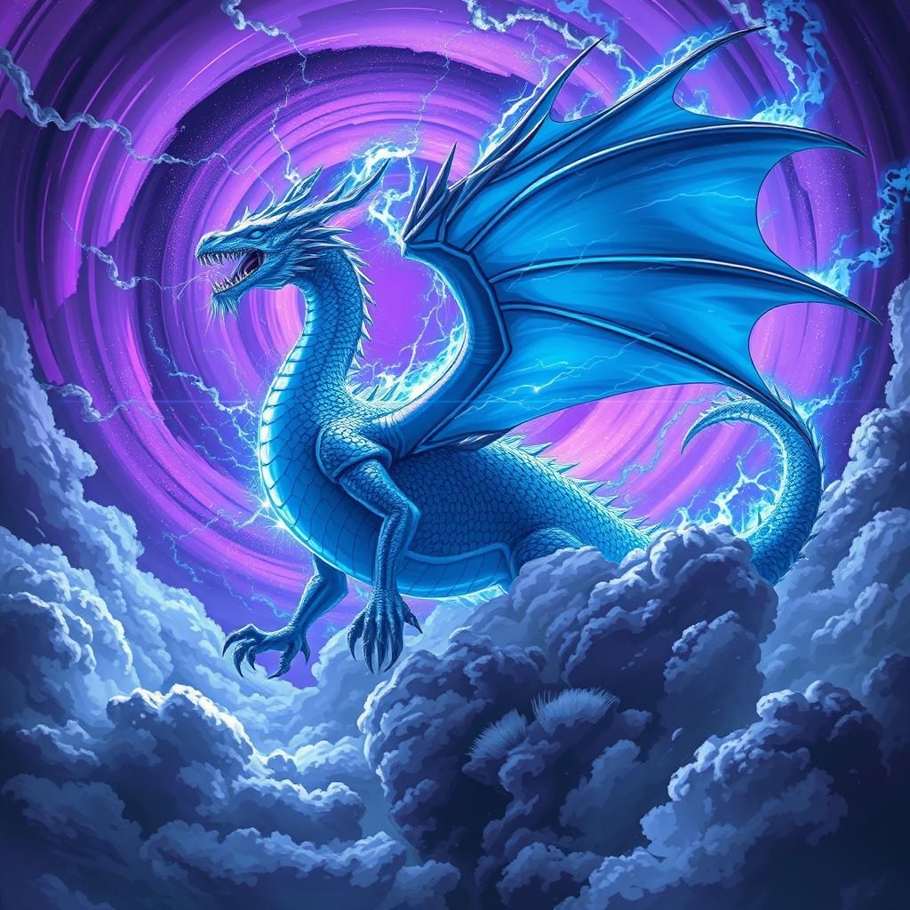 Electric Cosmic Dragon Unveiling its Power
