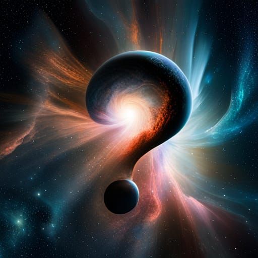 Galactic Question Mark: Cosmic NASA Art