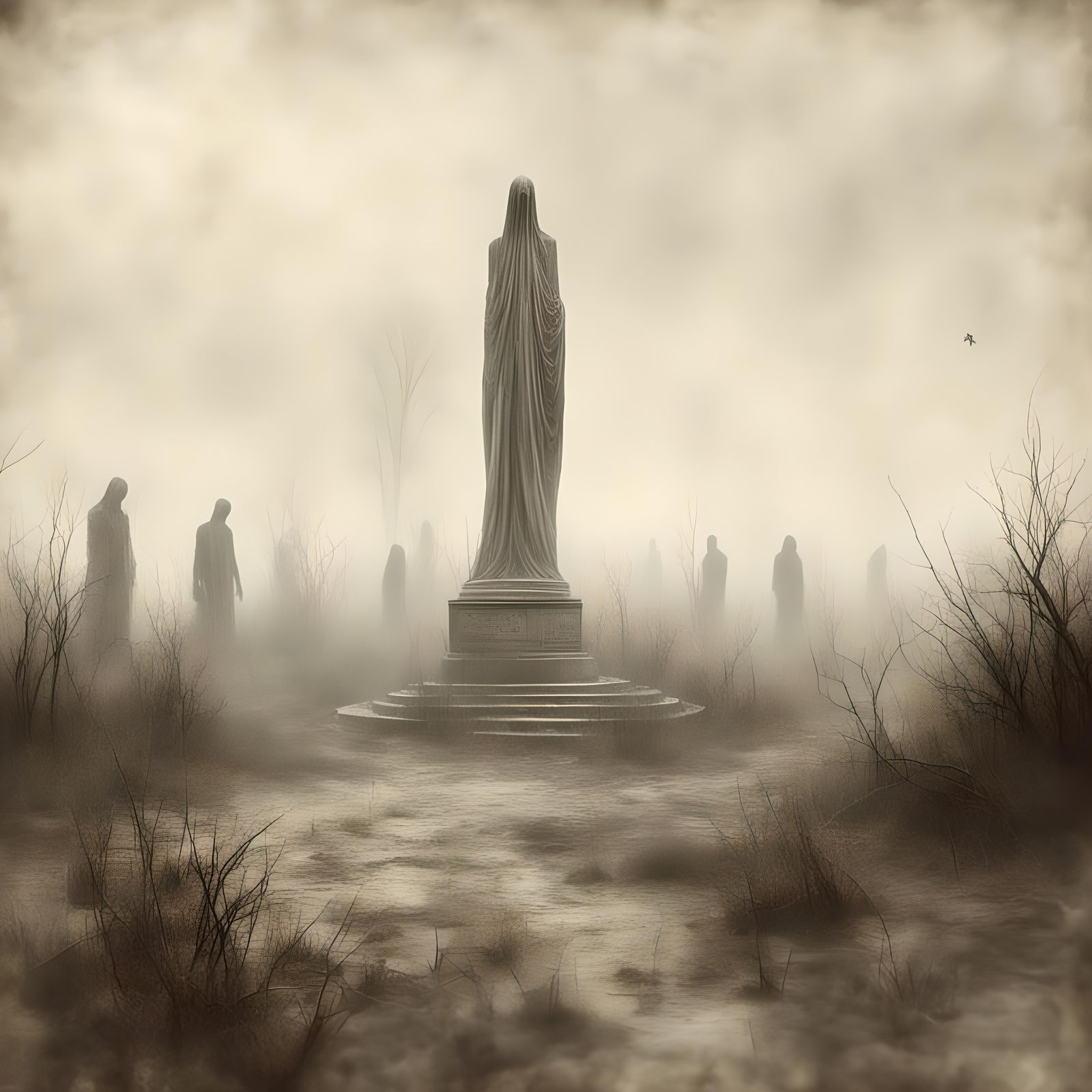 Civil War Mass Grave Monument in Oak Woods