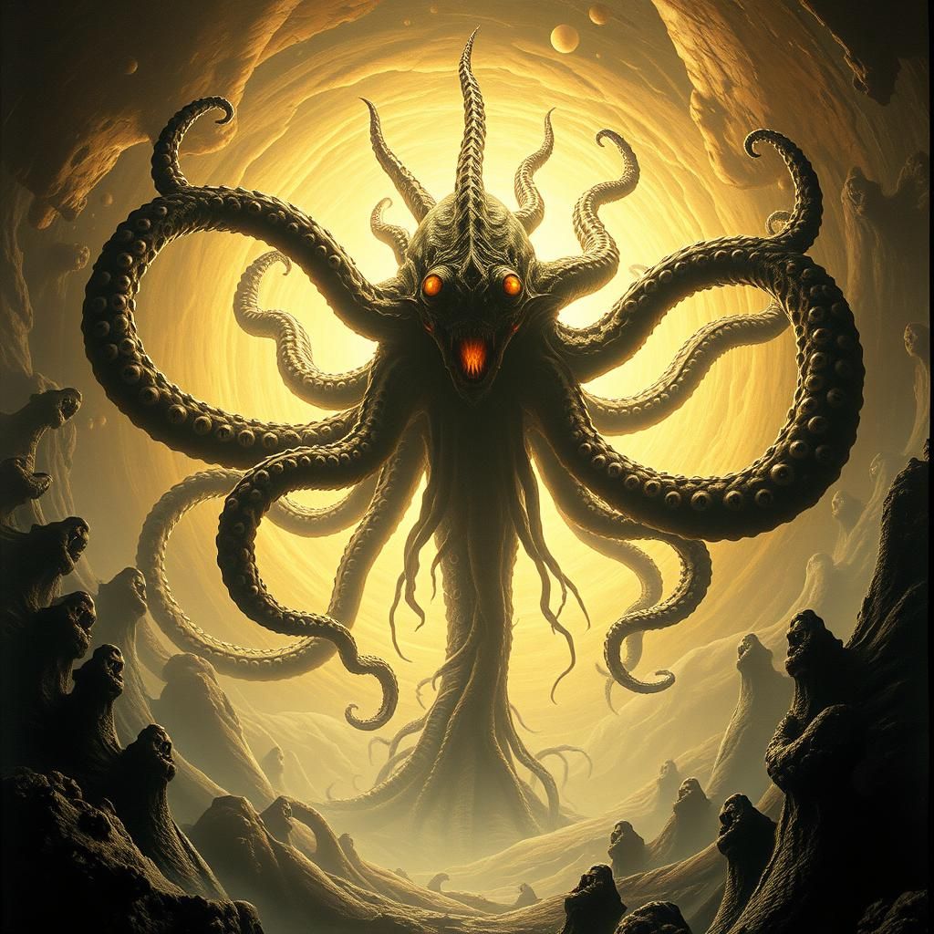 Yog-Sothoth: Eldritch Horror Emerging, in Biomechanical Styl...