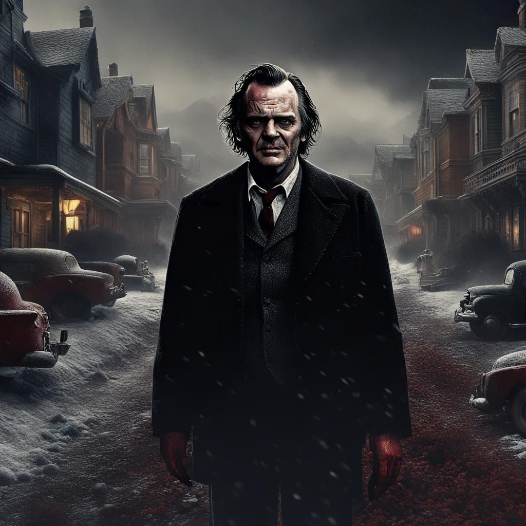 Dramatic Digital Painting of Jack Torrance