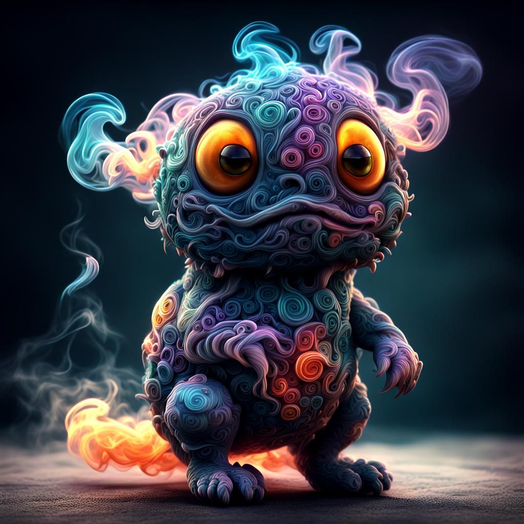 Cute smoke creature