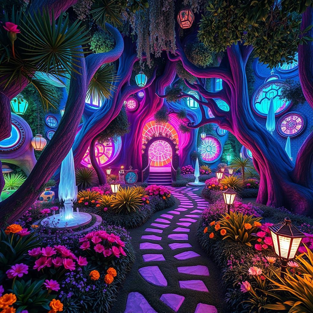 Surrealistic Dreamscapes Photo Park in Vibrant Color