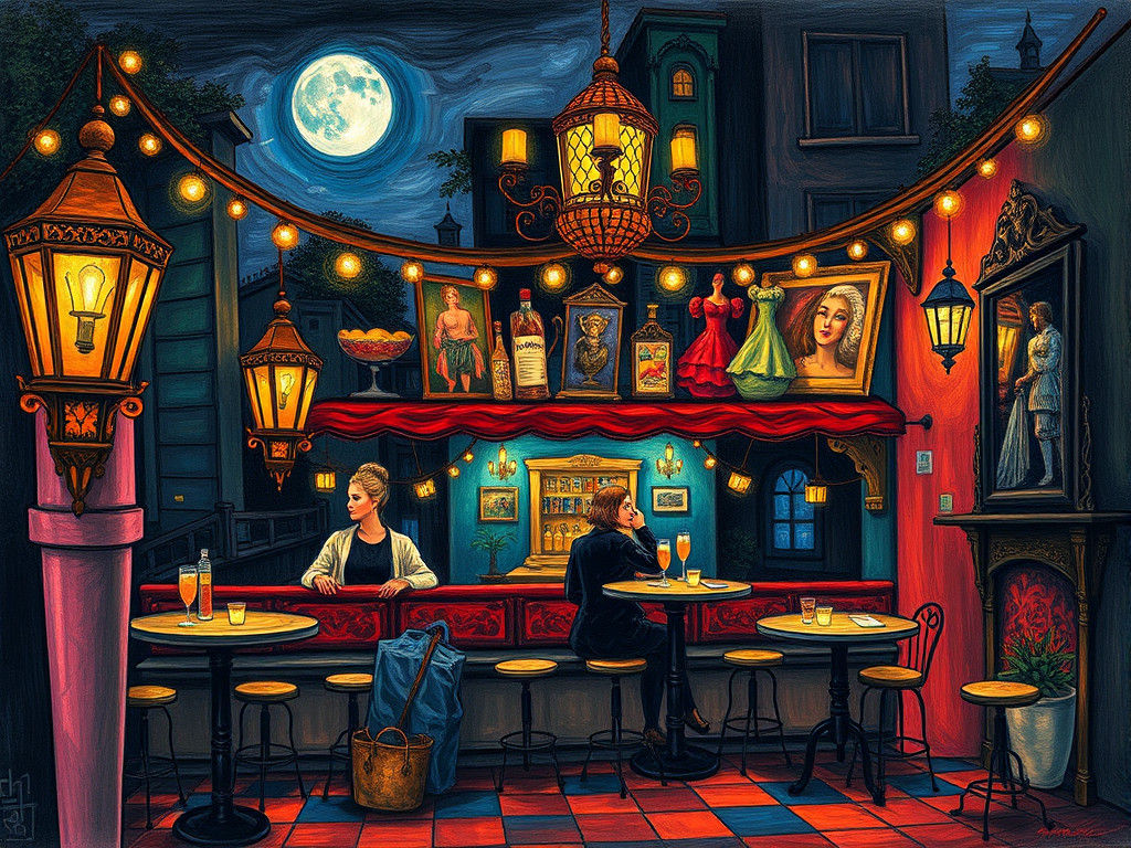 The Night Cafe in Visionary Style
