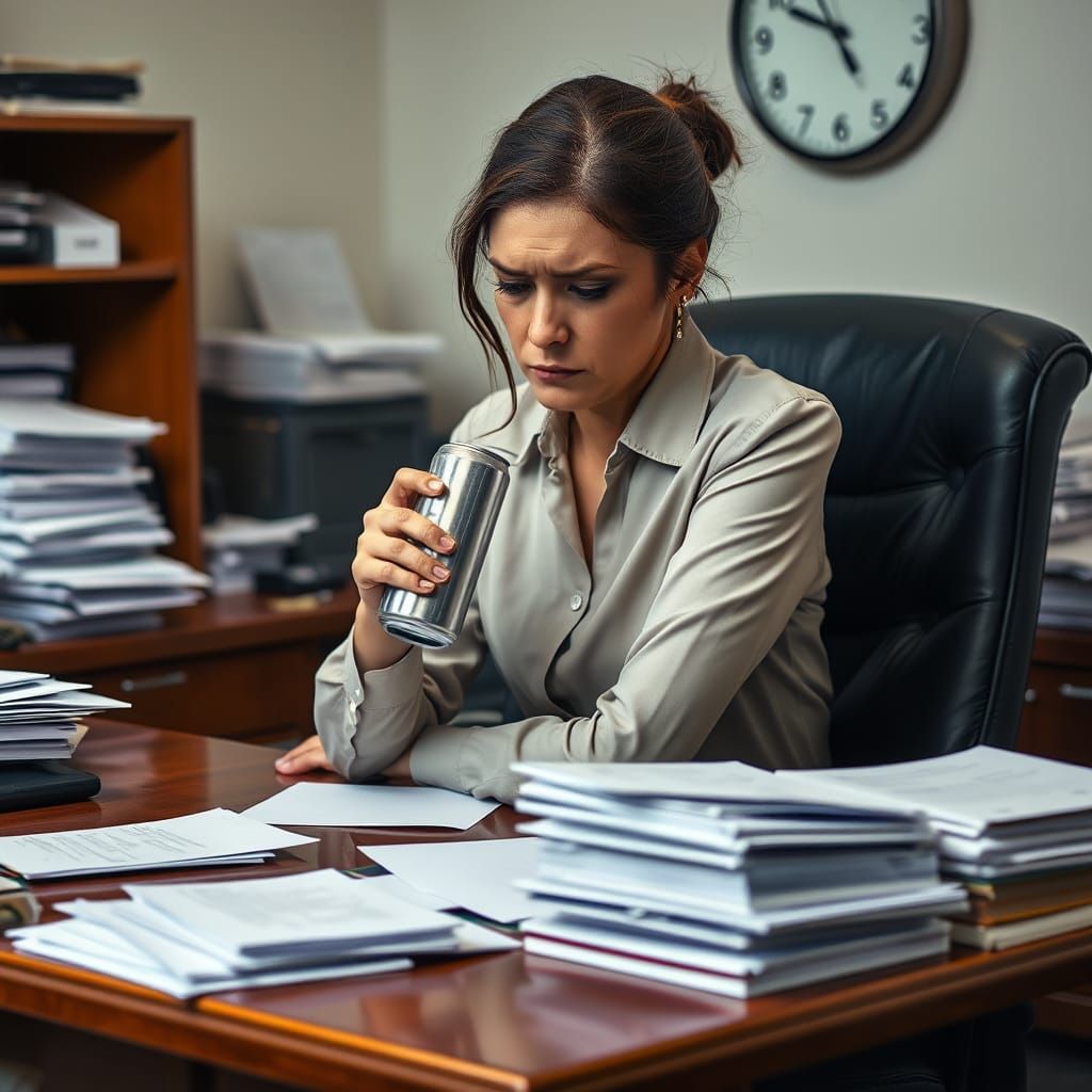 Fatigued Secretary Finds Solace in Midnight Coffee, Amidst O...