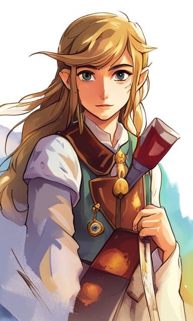 Zelda in Studio Ghibli Style