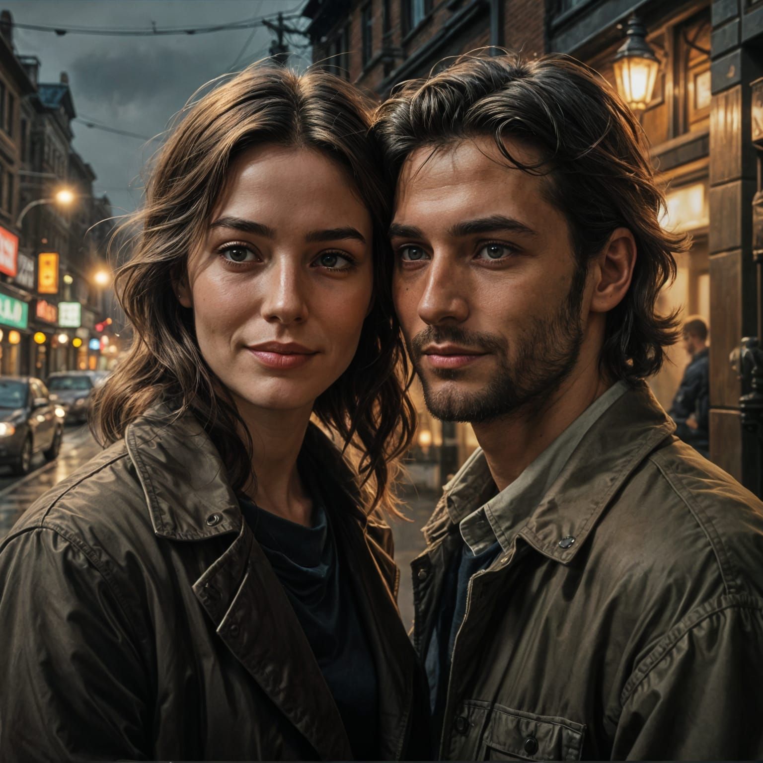 Surreal Portrait of a Woman Smiling with Sinister Undertones