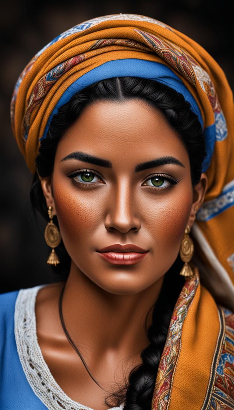 Photorealistic Portrait of a Honduran Woman