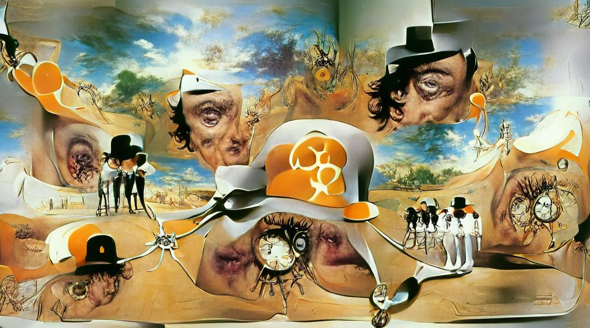 Surreal Clockwork Orange: A Dali-esque Dream