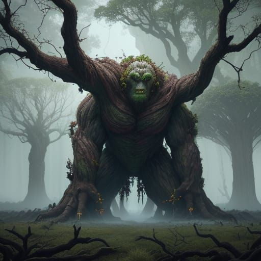 Colossal Whispgrove Ancient Oak-Titan Golem