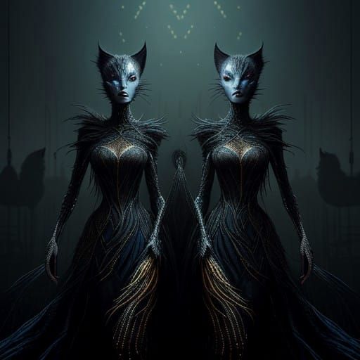 Twin cosplayers
