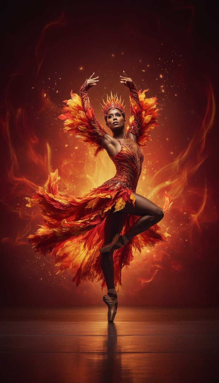 Stunning Portrait of Misty Copeland as The Firebird