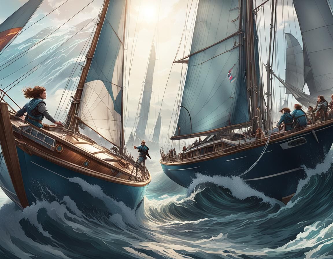 Wind Surfer Portrait on Planet Zrik, Hyperdetailed Art