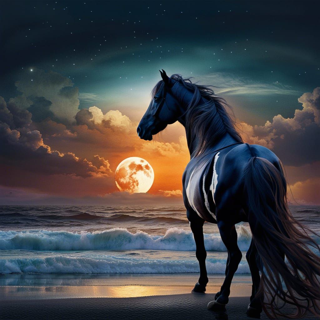 "A lonely horse spirit