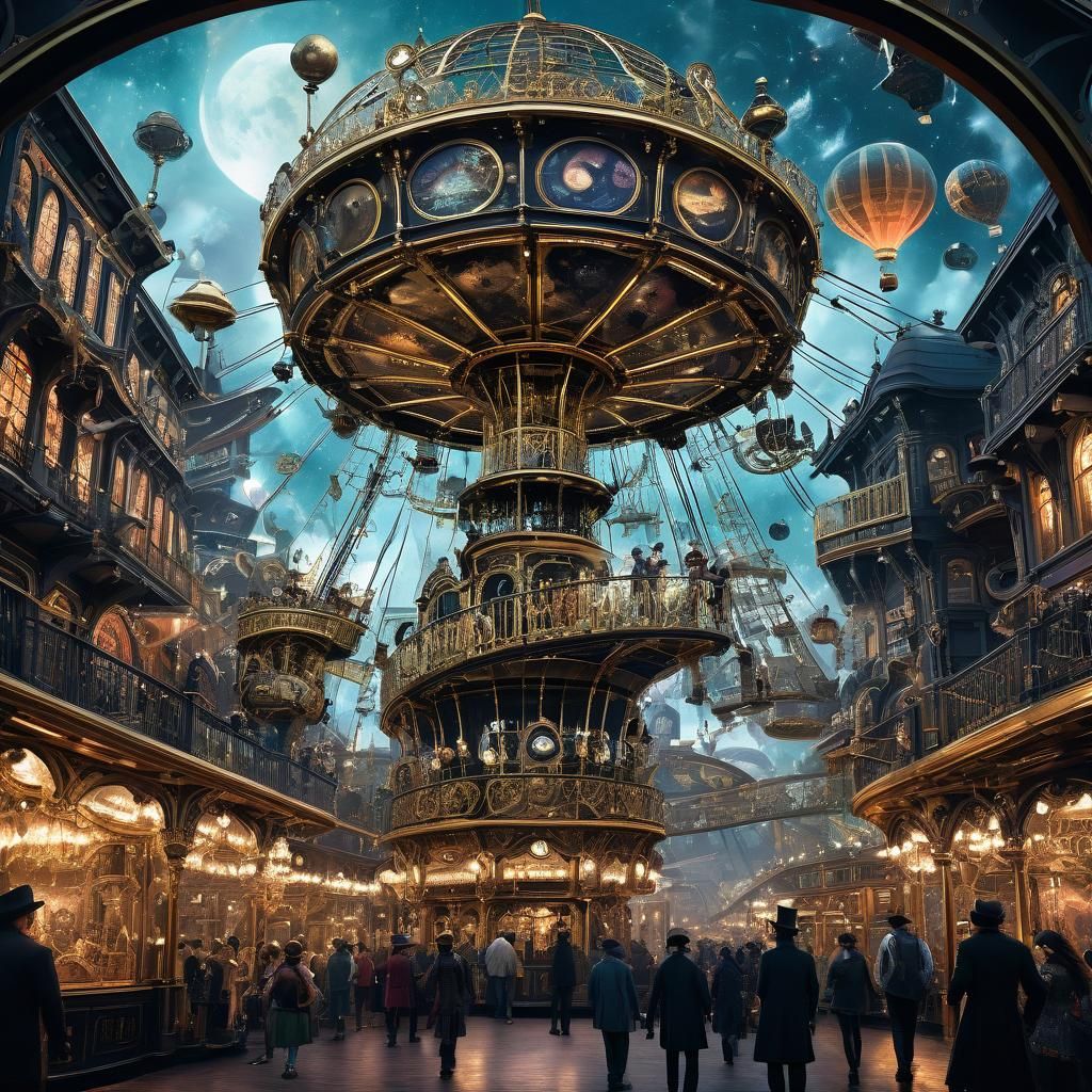 Baroque Space Station Amusement Park