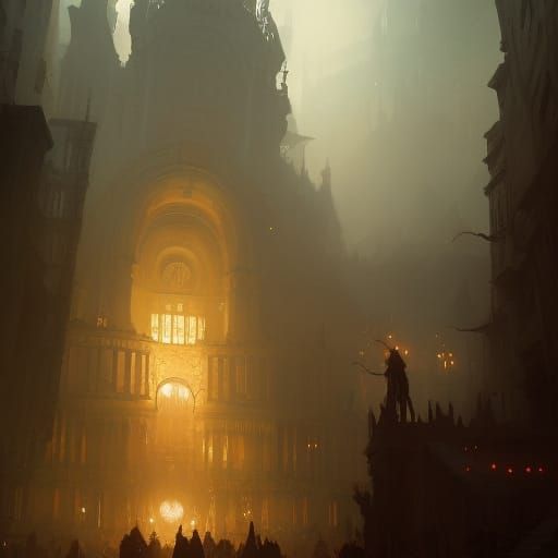 Dark Fantasy Venice Concept Art in 8k Resolution