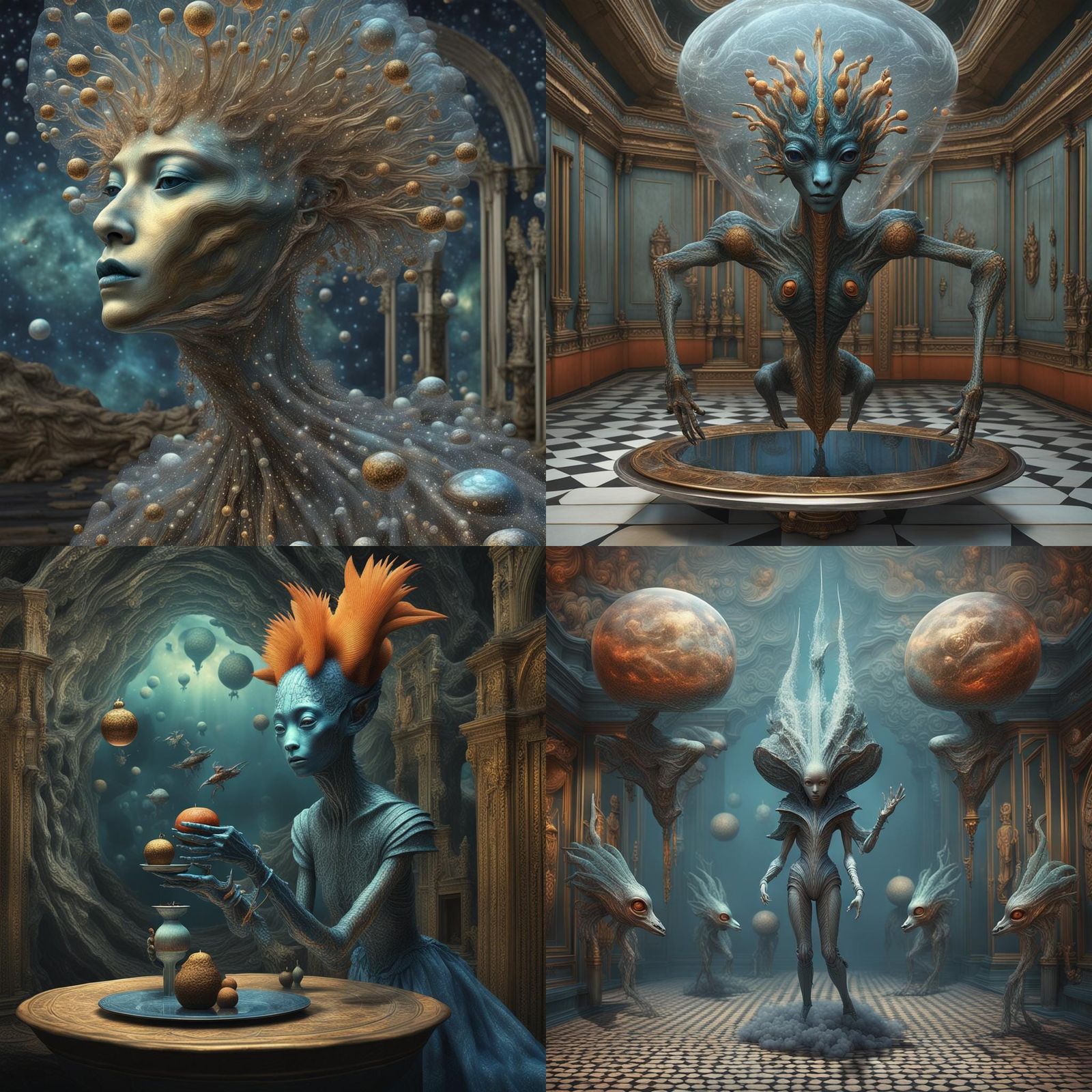 Magical Alien Lifeforms in Photorealistic Surrealism