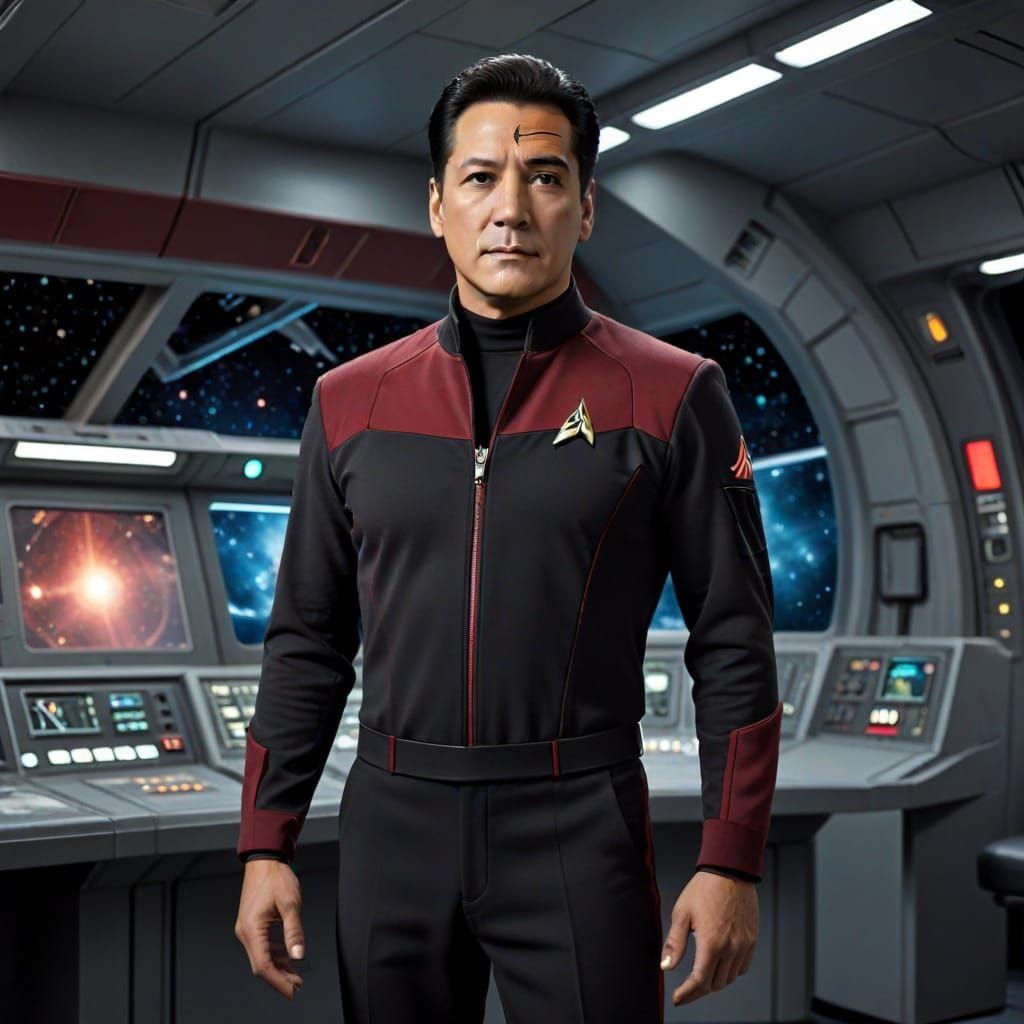 Chakotay, the man with the elusive facial tattoo 😂