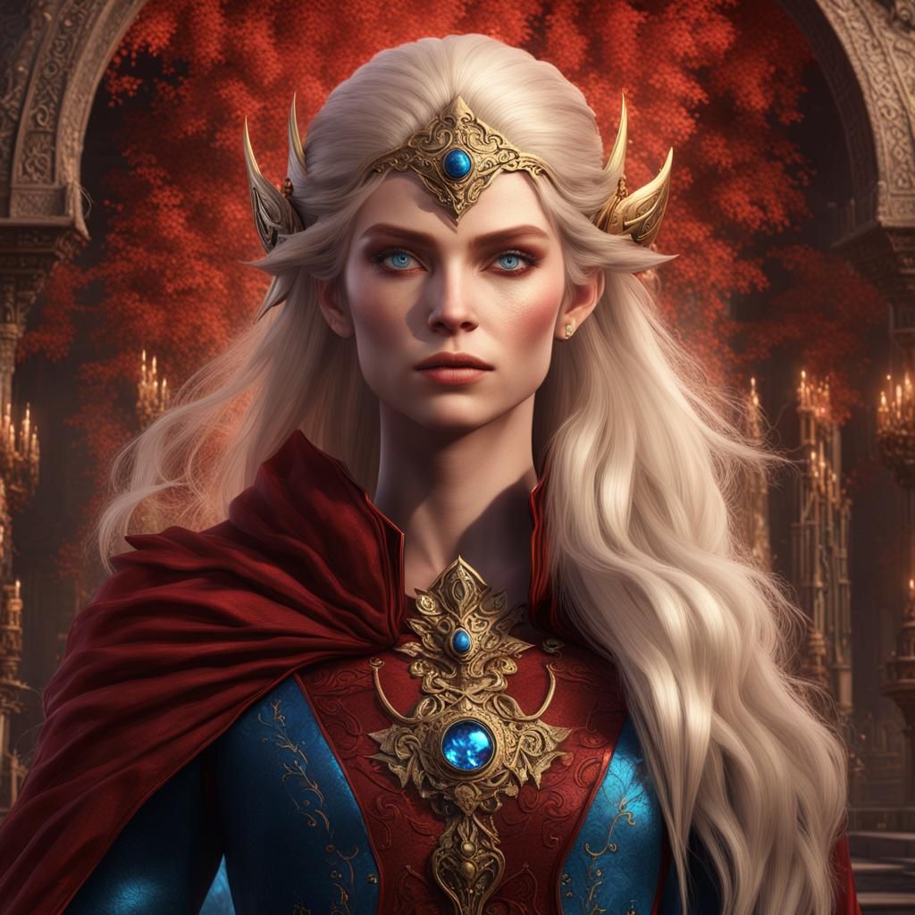 Eladrin Noble in Detailed Fantasy Art Style