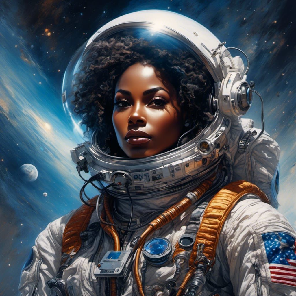 Hyperreal Portrait of a Nigerian Astronaut