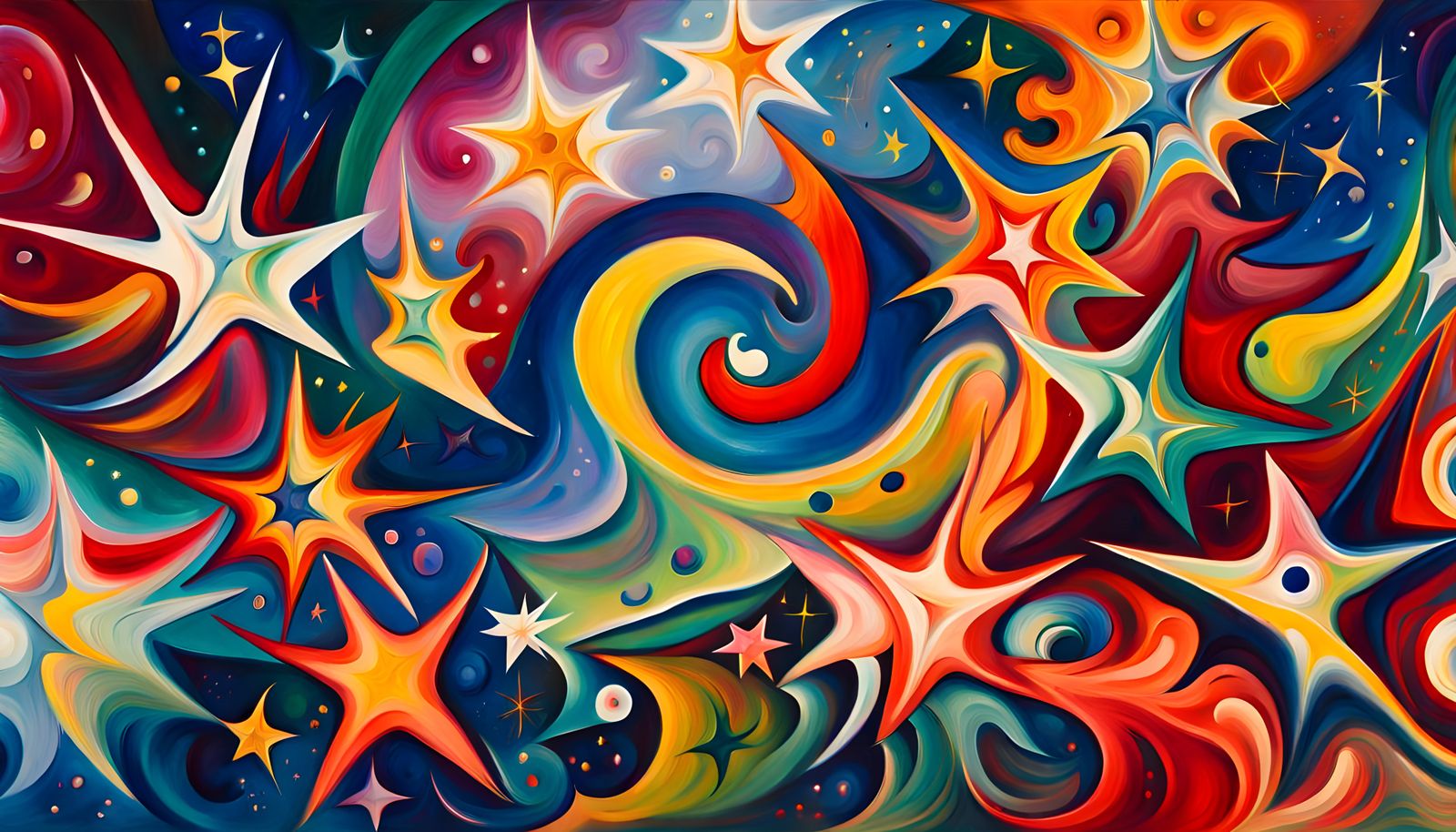 Cosmic Star Family Formation in Abstract Expressionism