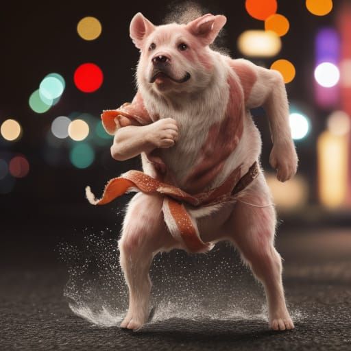 Hyper Realistic 8K Photo of Crispy Bacon