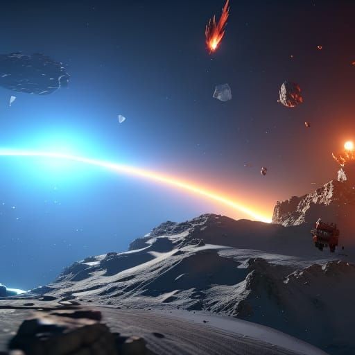 Epic Galaxy in 3D Cinematic Style