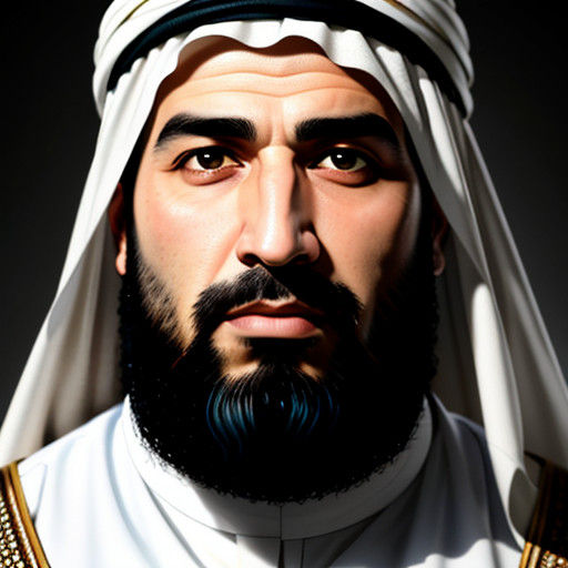Distinguished Young Middle Eastern Gentleman in Elegant Port...