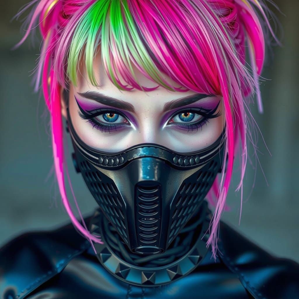 Gothic Goddess in Iridescent Hues