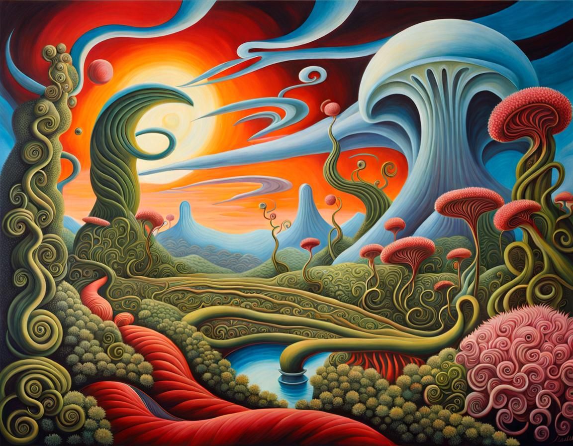Bright Alien Landscape