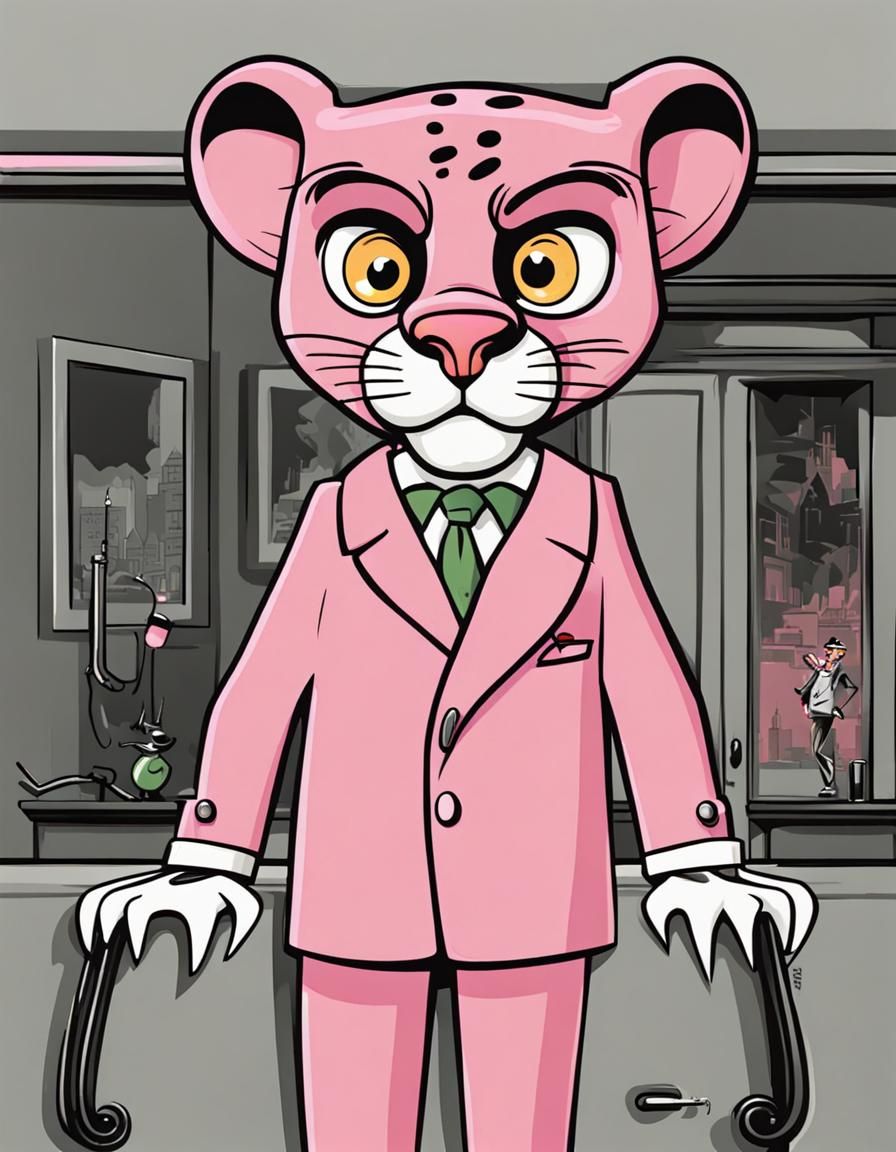 The Pink Panther Cartoon Character