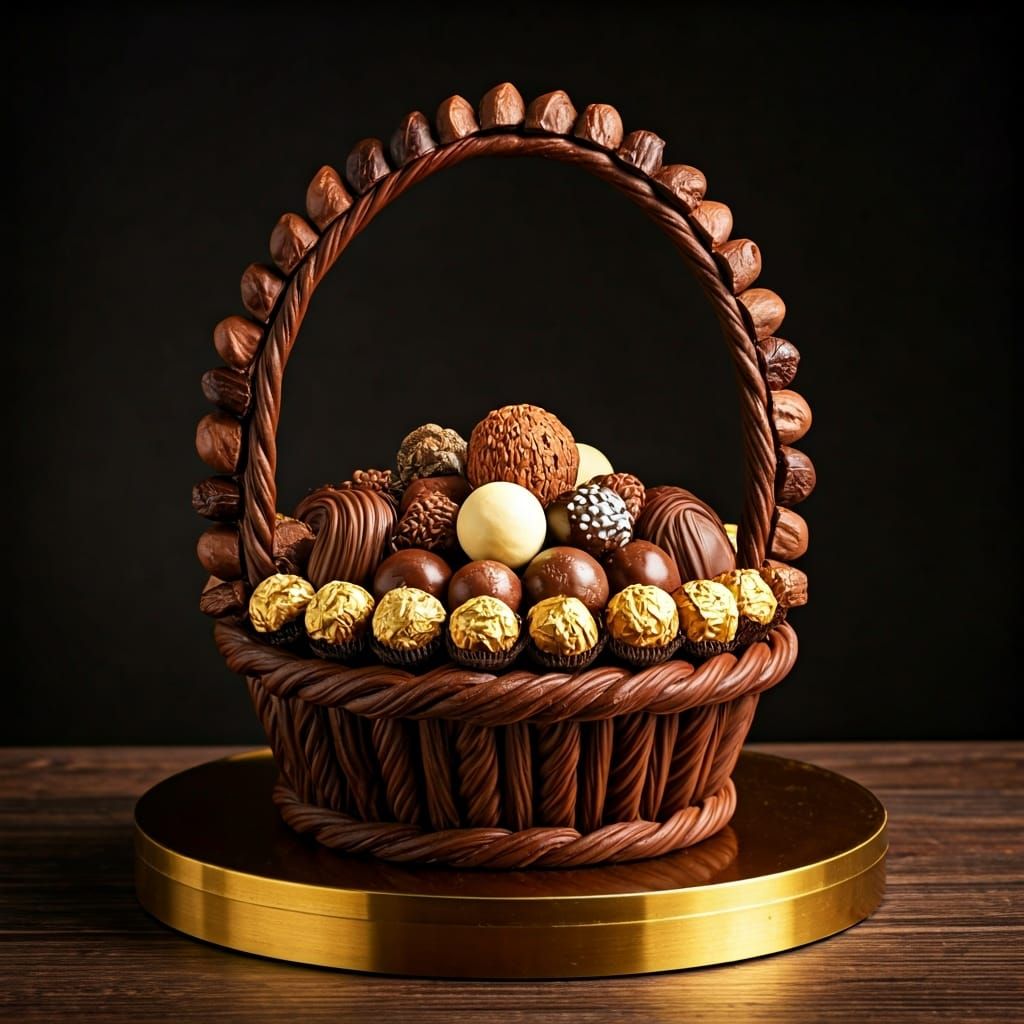 Chocolate Basket Masterpiece with Assorted Chocolates