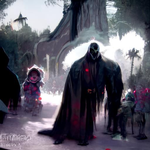 Sinister Disneyland by Greg Rutkowski