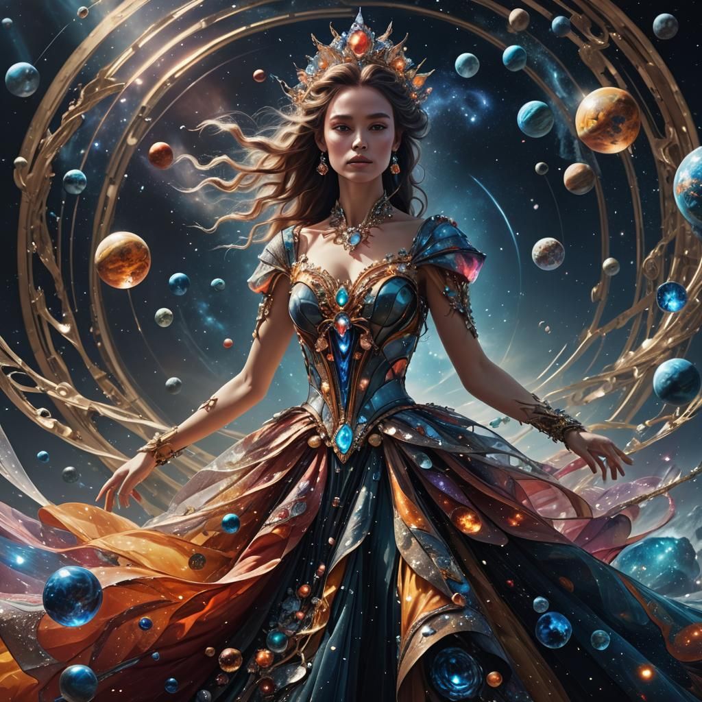 Planetary Dress: A Digital Matte Painting