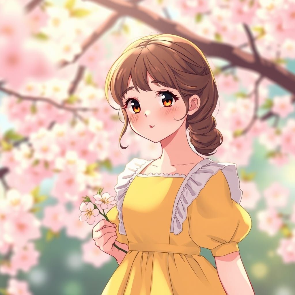 Anne of Green Gables in Manga Style