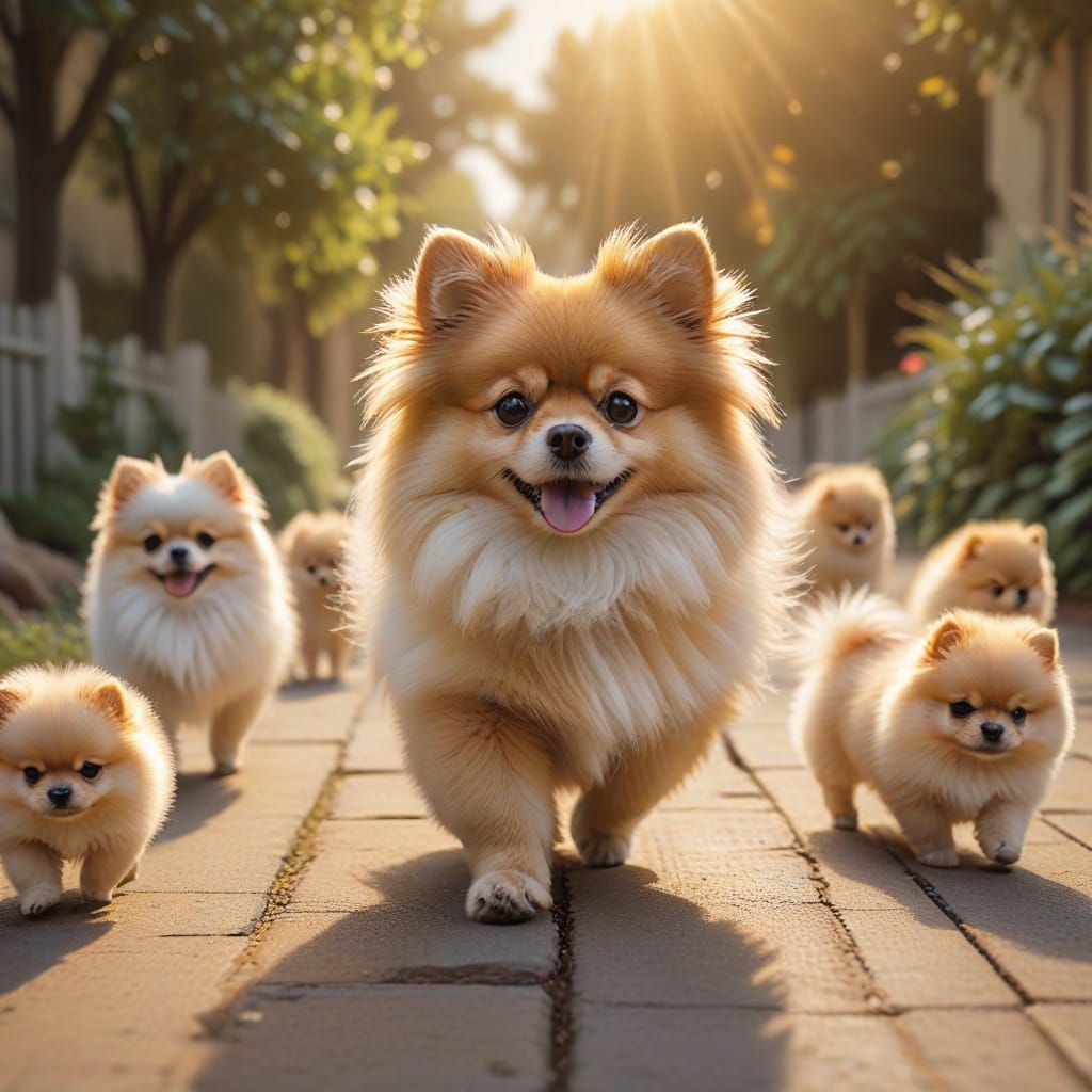 Motherly Love in Whimsical Digital Painting